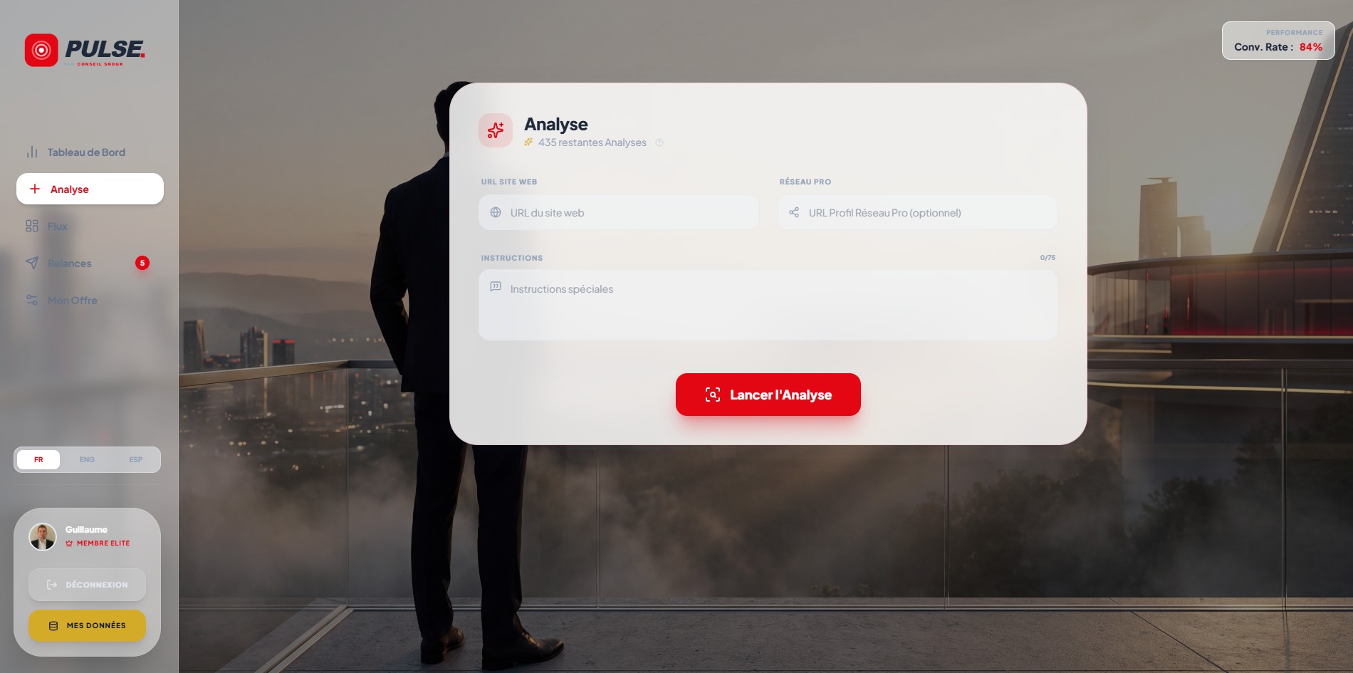 Étape 1 — Entrée URL